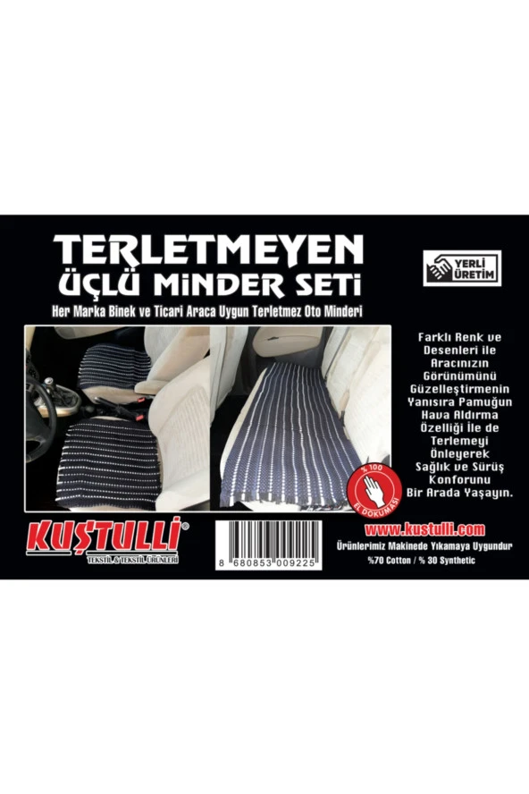 3lü Minder Set( 18/0175) - Resim 3