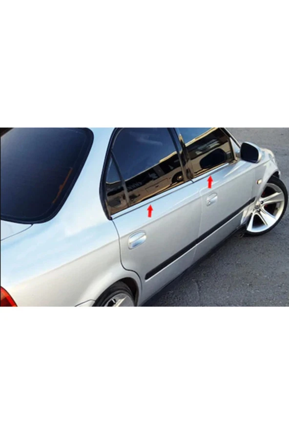 Honda Civic Krom Cam Çıtası 4 Parça 1996-2001 ürün görseli 1