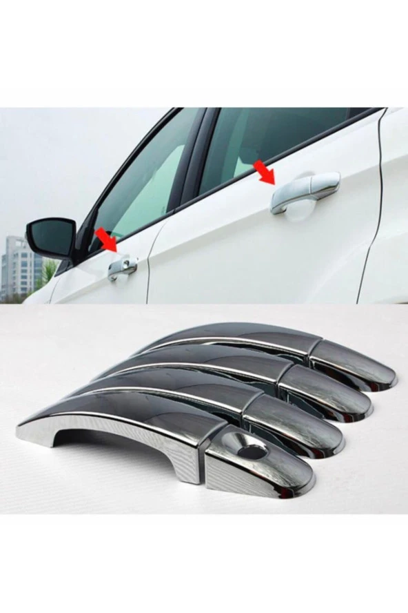 Ford Focus 2 Krom Kapı Kolu 4 Kapı 2004-2010 Arası Paslanmaz Çelik ürün görseli 1
