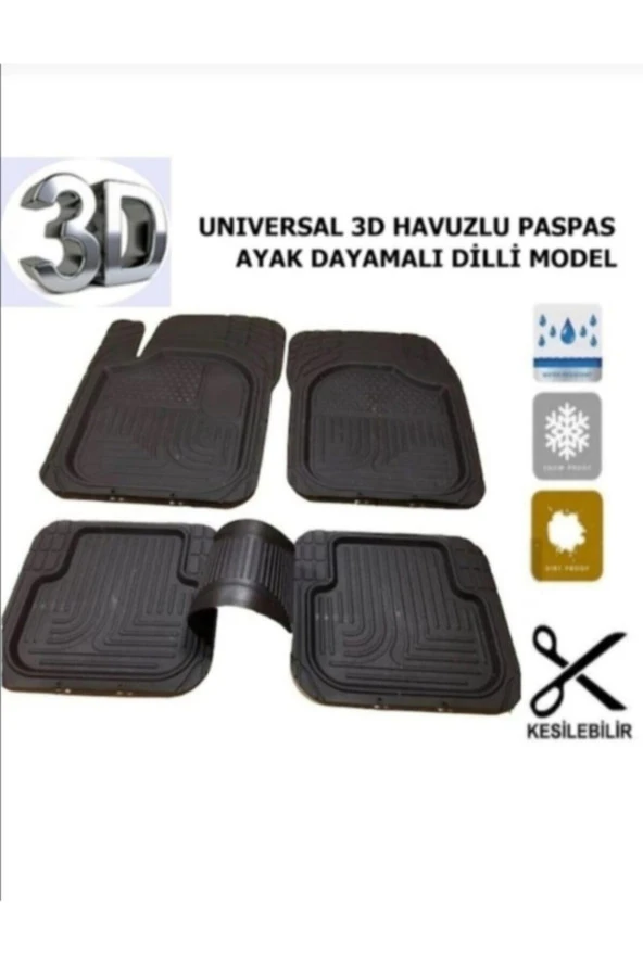 Araba Paspası 3 D Havuzlu Kaucuk ürün görseli 1