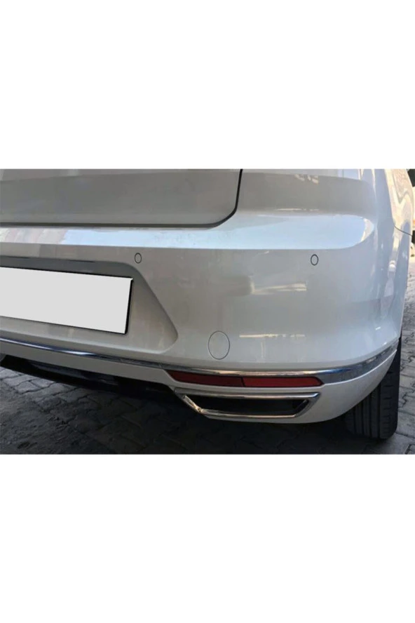 Volkswagen Passat B8 Krom Egzoz Ucu 2 Parça 2014 Üzeri Çelik ürün görseli 1