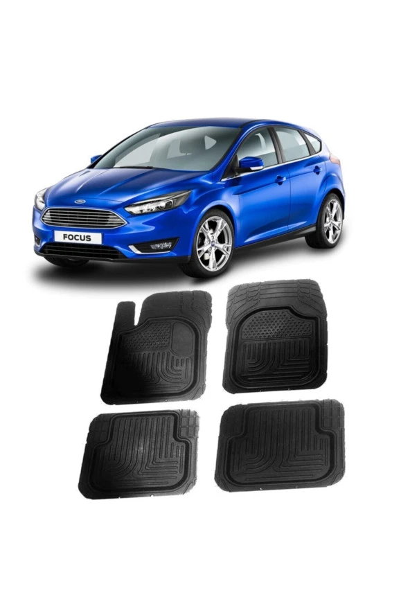 Ford Focus 3d Havuzlu Oto Paspas Seti - Eco ürün görseli 1
