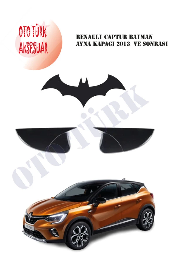 Renault Captur Yarasa Batman Ayna Kapağı 2013 Ve Sonrası ürün görseli 1