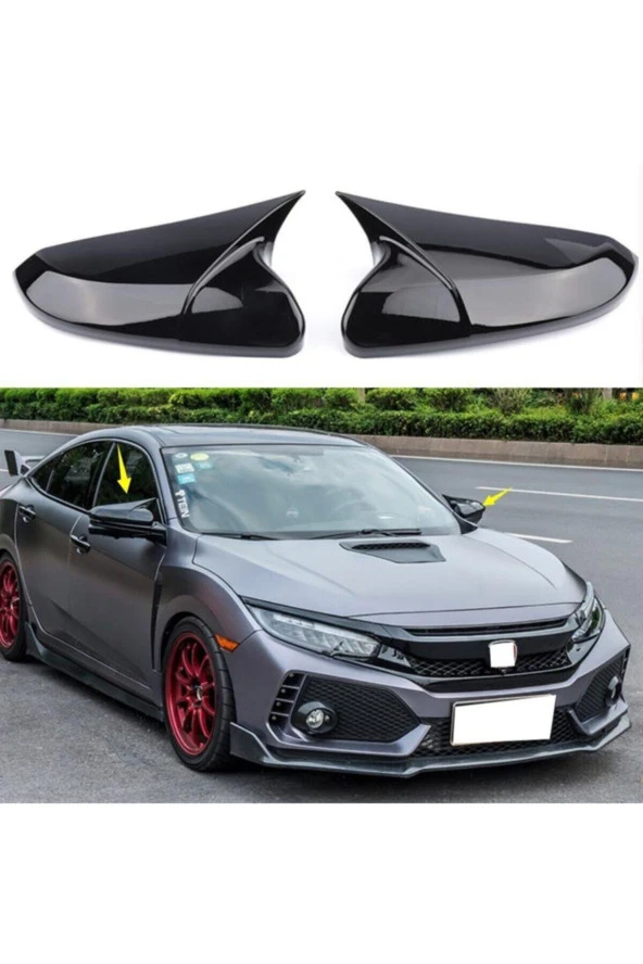 Honda Civic Fc5 2016- Sonrası Yarasa Ayna Kapağı ürün görseli 1