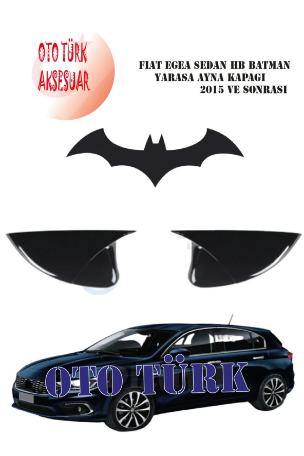 Fiat Egea Sedan Hb Batman Yarasa Ayna Kapağı 2015 Ve Sonrası ürün görseli 1