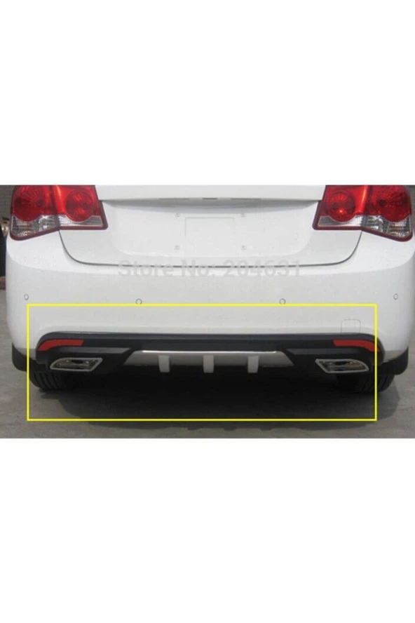 Chevrolet Cruze Difüzör Arka Tampon Çift Egzoz Çıkışlı ürün görseli 1