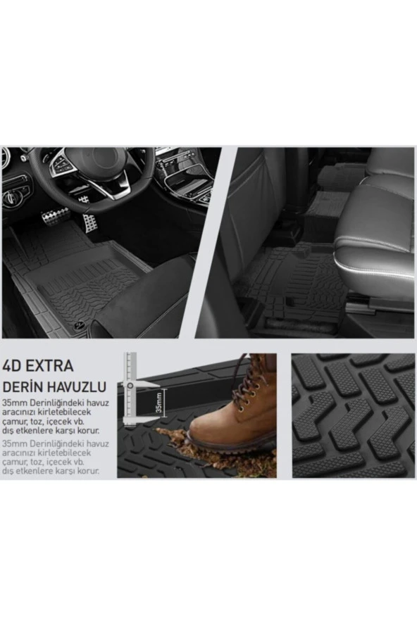 Hyundai I10 2021 Ile Uyumlu Prox 4d Havuzlu Paspas ürün görseli 1