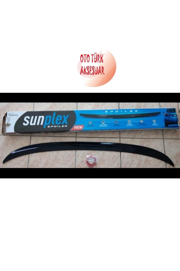 Toyota Corolla 2018-2021 Sunplex Spoiler Piano Black A+ Kalite ürün görseli 1