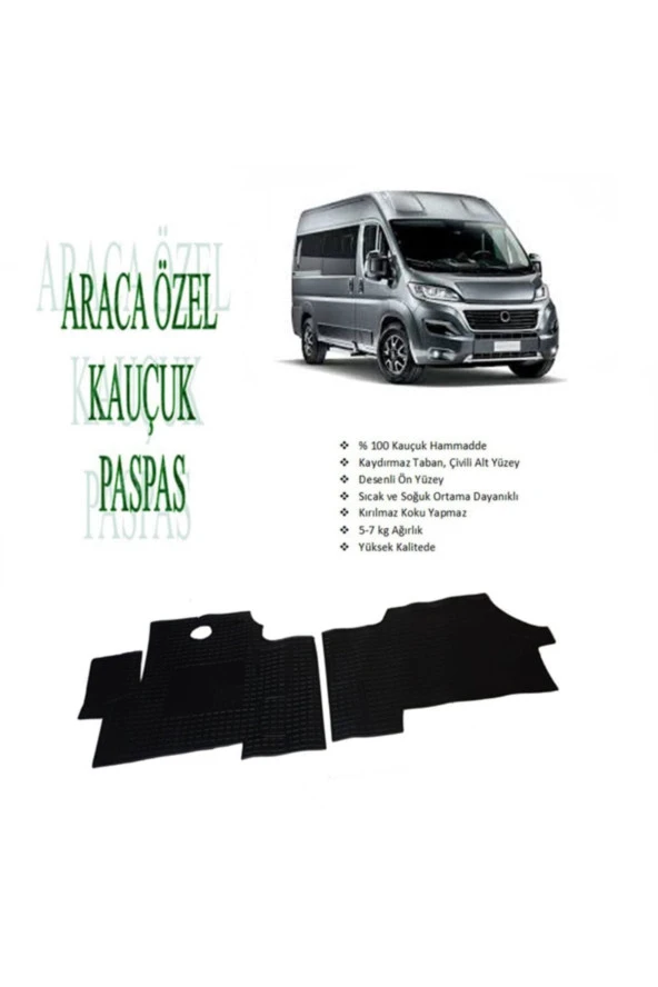Citroen Jumper 2014 Sonrası Için Uyumlu Kauçuk Rulo Paspas Ön ürün görseli 1
