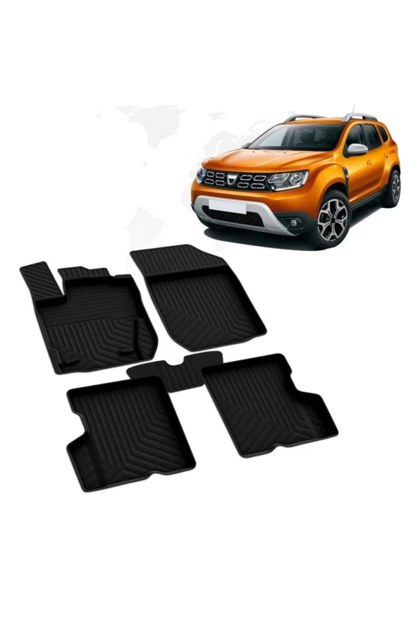 Duster 4 X 4 4d  Uyumlu Havuzlu Paspas Omsa 2018 2019 2020 ürün görseli 1