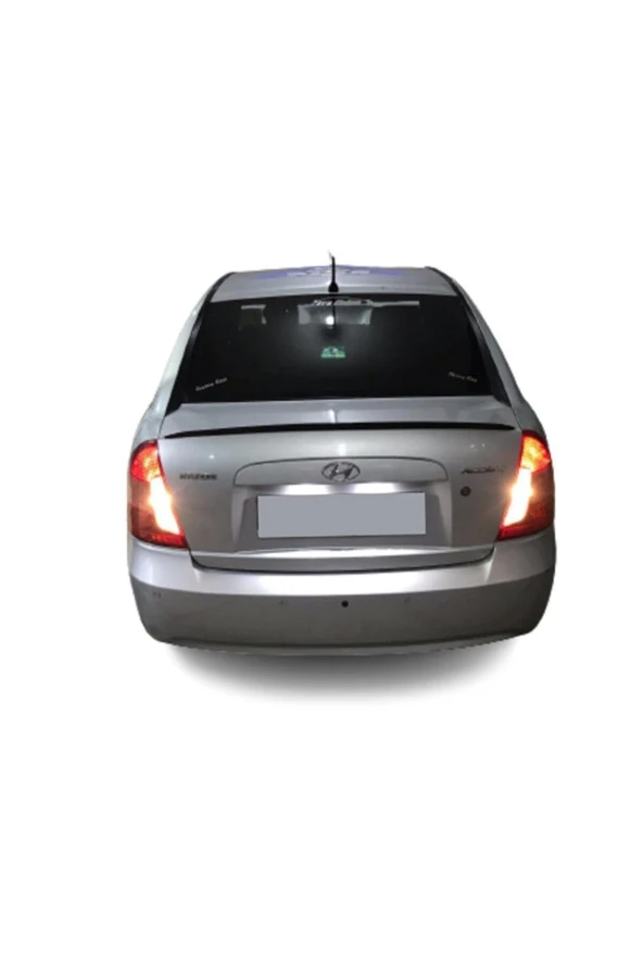 Hyundai Accent Era Uyumlu Bagaj Üstü Spoiler Piano Black ürün görseli 1