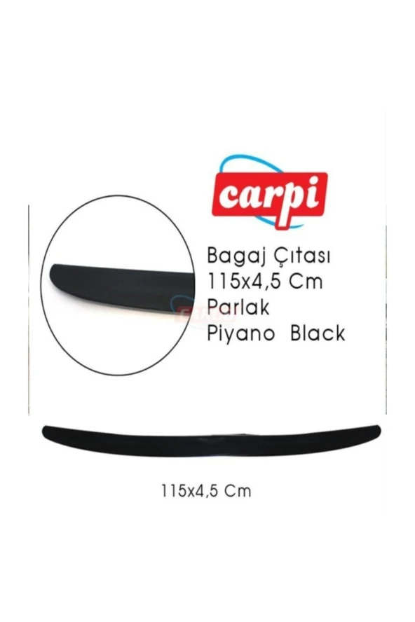 Carpi Egea Bagaj Üstü Spoiler 120 Cm Bagaj Çıtası Piano Black ürün görseli 1