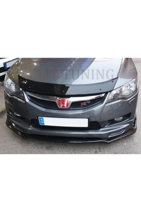 Honda Civic Fd6 Ön Lip Ön Tampon Eki 3 Parça Parlak Siyah ürün görseli 1