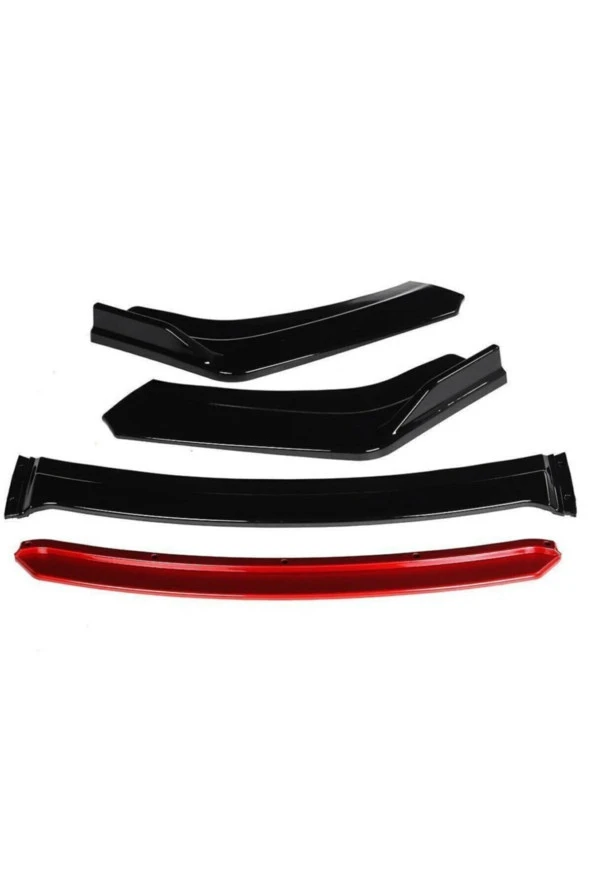 Universal 4 Parça Lip Piano Black Kırmızı Dilli Uyumlu ürün görseli 1