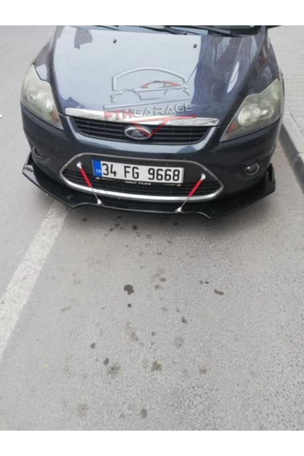 Ford Focus 2,5 Ön Lip - Esnek 3 Parça Kanatlı Ön Lip - Resim 2