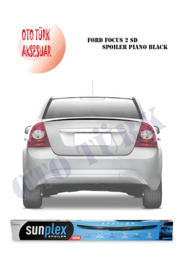Ford Focus 2 Sd Spoiler Piano Black ürün görseli 1