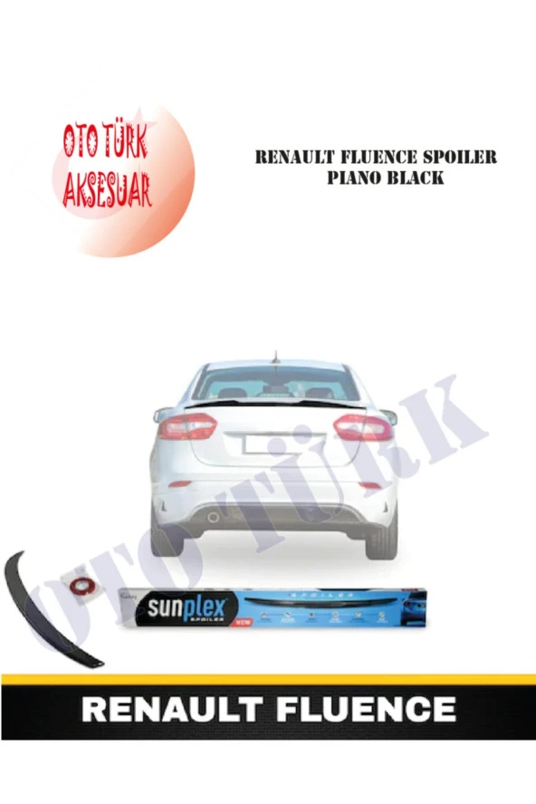 Renault Fluence Spoiler Piano Black ürün görseli 1