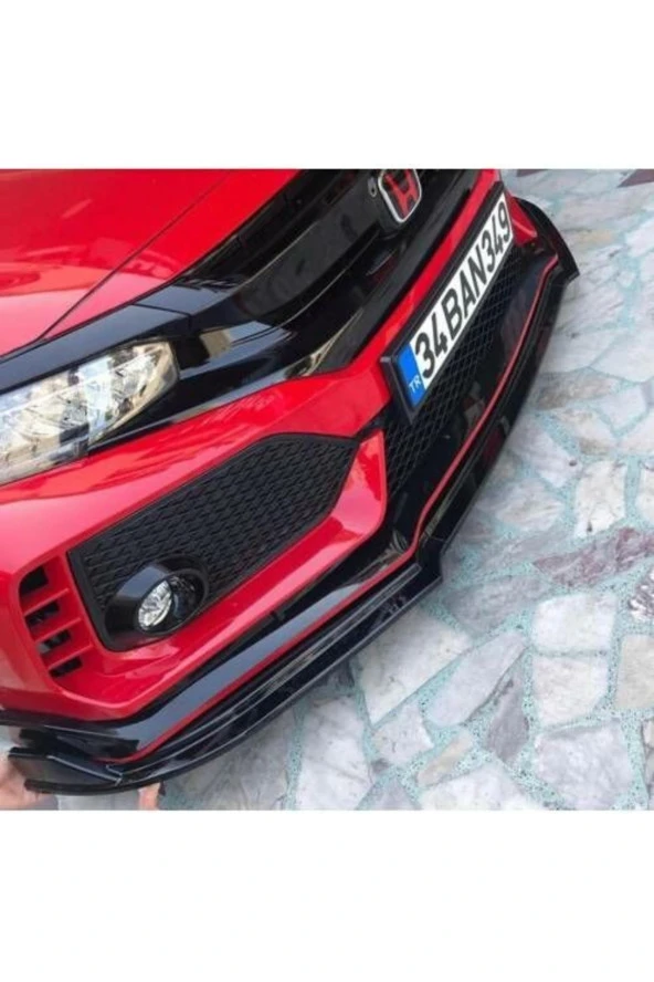 Civic Fc5 Typer 3 Parça Ön Lip (plastik) ürün görseli 1