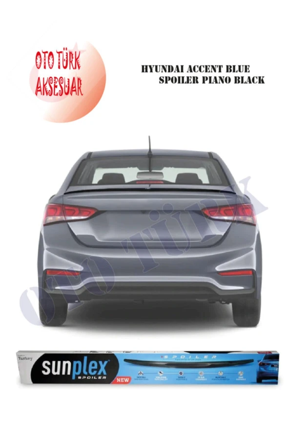Hyundaı Accent Blue Spoiler Piano Black - Resim 2