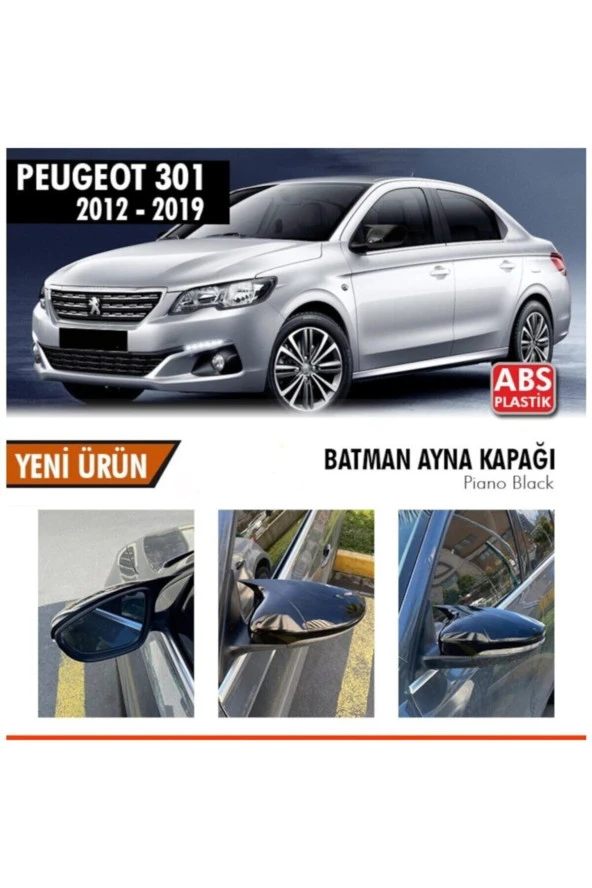Citroen C-elysee Yarasa Ayna Kapağı Batman Piano Black Parlak Siy ürün görseli 1
