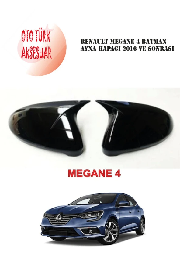 Renault Megane 4 Yarasa Batman Ayna Kapağı 2016 Ve Sonrası ürün görseli 1