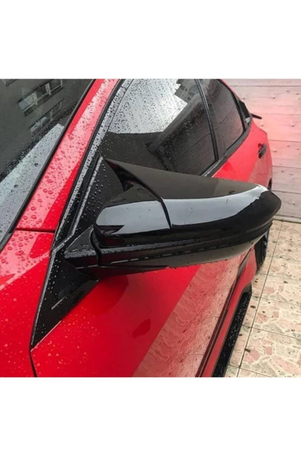 Volkswagen Scirocco Piano Black Parlak Siyah Batman Yarasa Ayna Kapağı ürün görseli 1