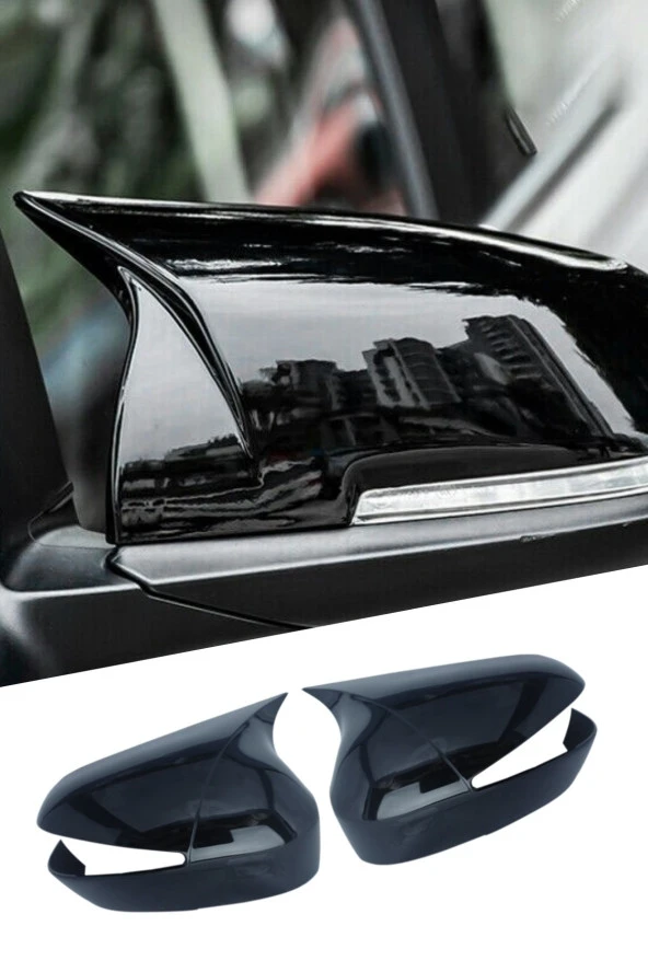 Volkswagen Passat B7 Uyumlu  Yarasa Ayna Kapağı 2011-2014 Jet Black ürün görseli 1