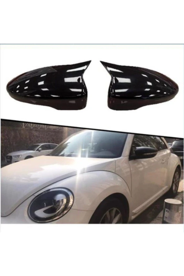 Volkswagen Jetta Mk6 Golf Mk6 Scirocco Passat B7 Ve Cc 2011-2014 Yarasa Ayna Kapağı, Parlak Siyah ürün görseli 1