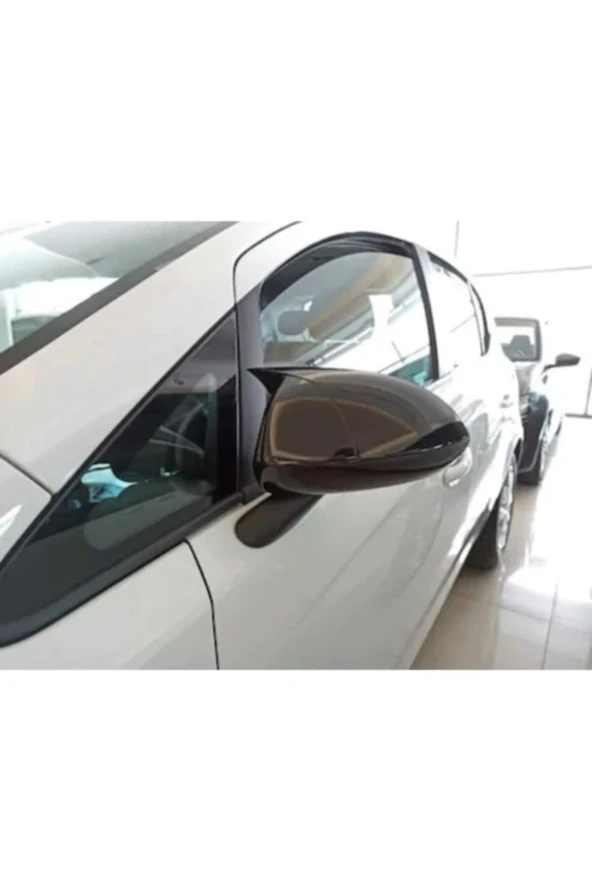 Opel Corsa D Yarasa Ayna Kapağı - Parlak Siyah Abs Plastik ürün görseli 1