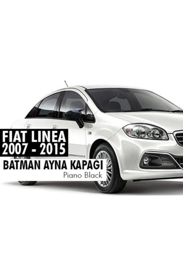 Fiat Linea Batman Yarasa Ayna Kapağı Piano Black ürün görseli 1