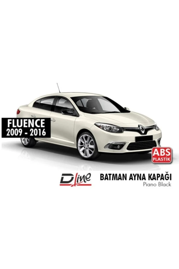 Renault Fluence Batman Yarasa Ayna Kapağı Piano Black ürün görseli 1
