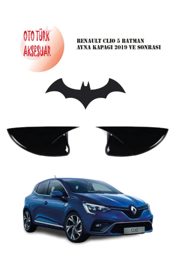 2019 Ve Sonrası Renault Clıo 5 Yarasa Batman Ayna Kapağı ürün görseli 1