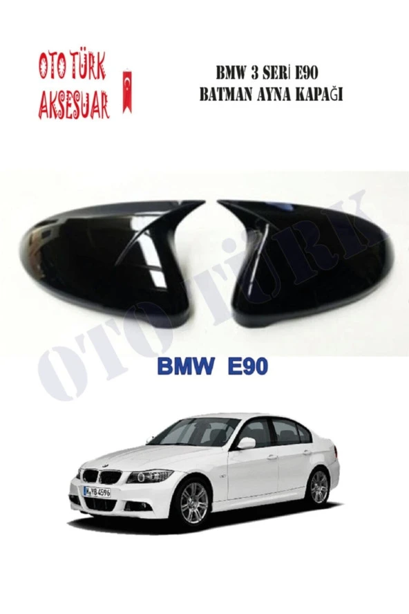 Bmw 3 E90 Yarasa Batman Ayna Kapağı 2006-2013 Makyajlı Kasalar Için ürün görseli 1