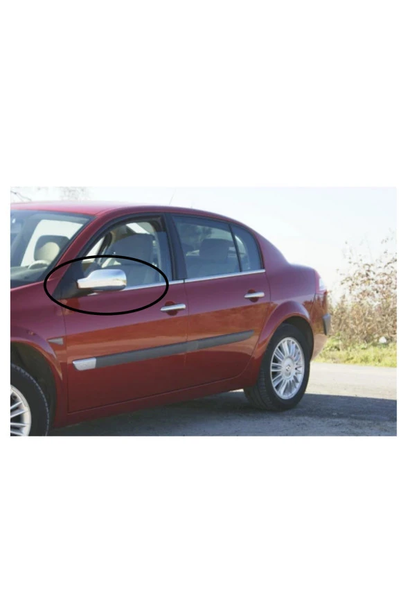 Renault Megane 2 ABS Krom Ayna Kapağı 2002-2009 Sağ Sol 2 Prç ürün görseli 1