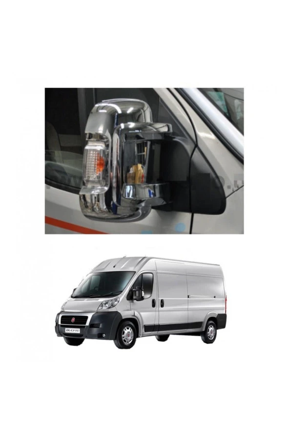 FİAT DUCATO ABS KROM AYNA KAPAĞI SAĞ SOL 2 Lİ 2006 SONRASI UYUMLU ürün görseli 1