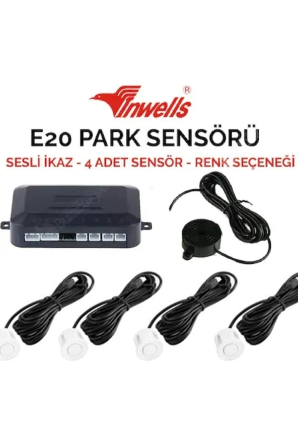 E20 Inwells Sesli Park Sensörü Gri - Resim 2