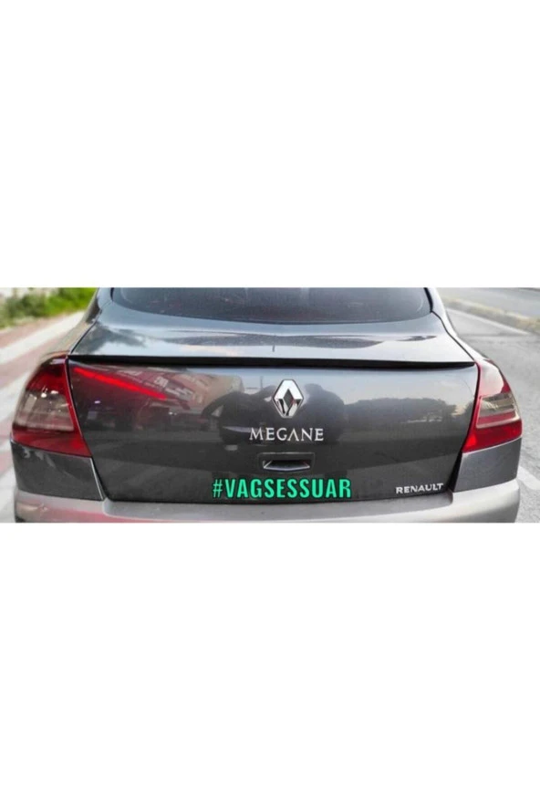 Renault Megane 2 Sedan Bagaj Üstü Spoiler Bagaj Çıtası Pianoblack ürün görseli 1