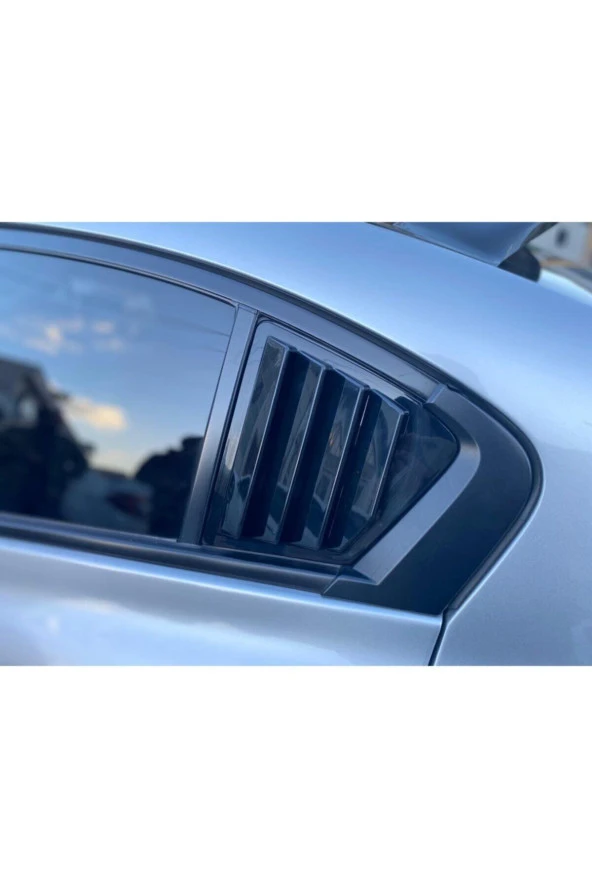 Honda Civic Fb7 Kelebek Cam Kaplama Vizörü Piano Black 2012-2015 ürün görseli 1