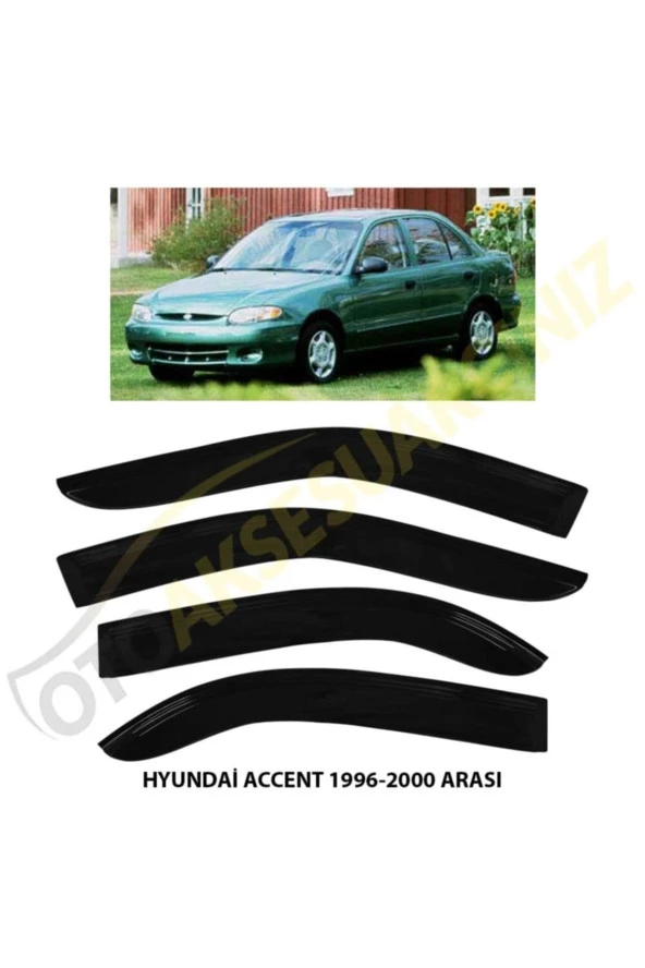 Hyundaı Accent 1995 - 2000 Yumurta Kasa Cam Rüzgarlığı 4 Lü ürün görseli 1