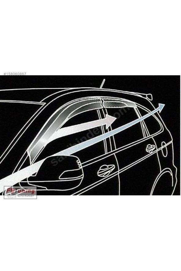 Toyota Corolla Cam Rüzgarlığı 4.lü 1992-99 ürün görseli 1