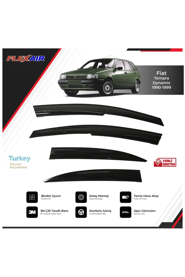 Fıat Tempra - Tıpo 1990-1999 Cam Rüzgarlığı Sport Model ürün görseli 1