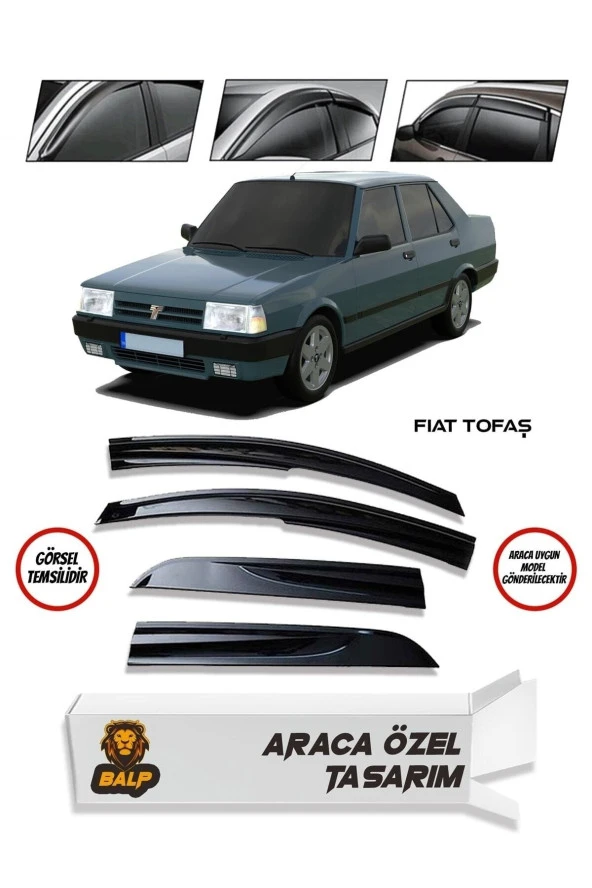 Tofaş Şahin Doğan Kartal 131 Cam Rüzgarlığı Rüzgarlık Mügen Tip 4lü ürün görseli 1