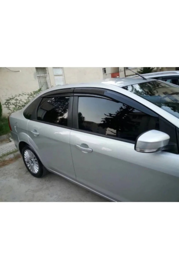 Ford Focus 2 Cam Rüzgarlığı - Parlak Siyah 4 Lü Takım Ön-Arka ürün görseli 1