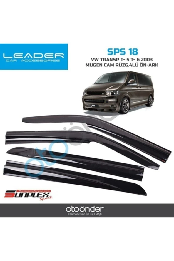 Sunplex Volkswagen Transporter T-5 T-6 2003-> Mügen Cam Rüz.4lü Ön-ark ürün görseli 1