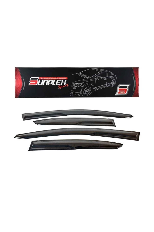 Sp-s-14 Fiat Linea 2006-2015 Sport Style Cam Rüzgarlığı 4 Lü ürün görseli 1