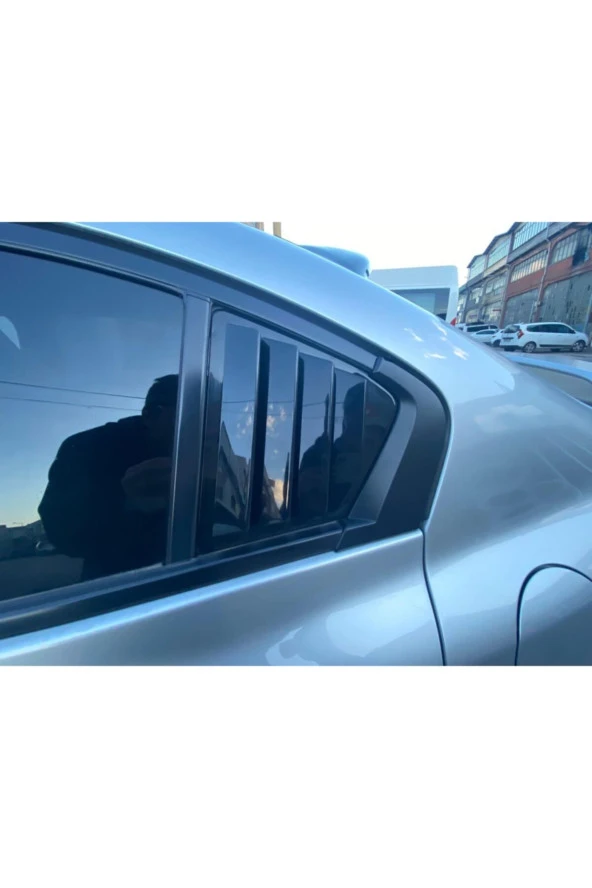 Honda Civic Fb7 Kelebek Cam Kaplama Vizörü Piano Black 2012-2015 ürün görseli 1