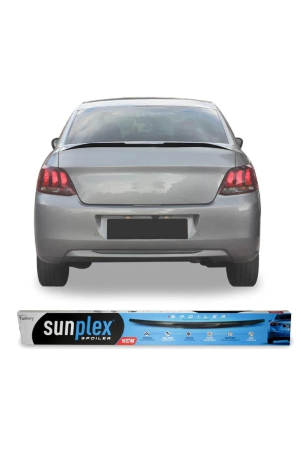 Peugeot 301 Bagaj Üstü Spoiler Piano Black 2012-2019 ürün görseli 1