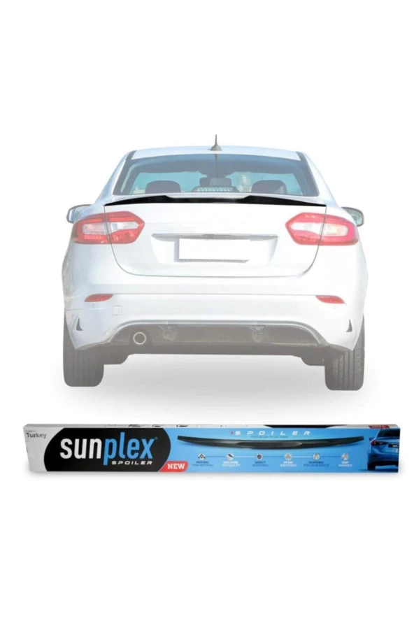 Renault Fluence Bagaj Üstü Spoiler Piano Black ürün görseli 1