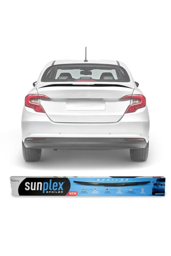 Fiat Egea Bagaj Üstü Spoiler Piano Black 2015-2020 ürün görseli 1