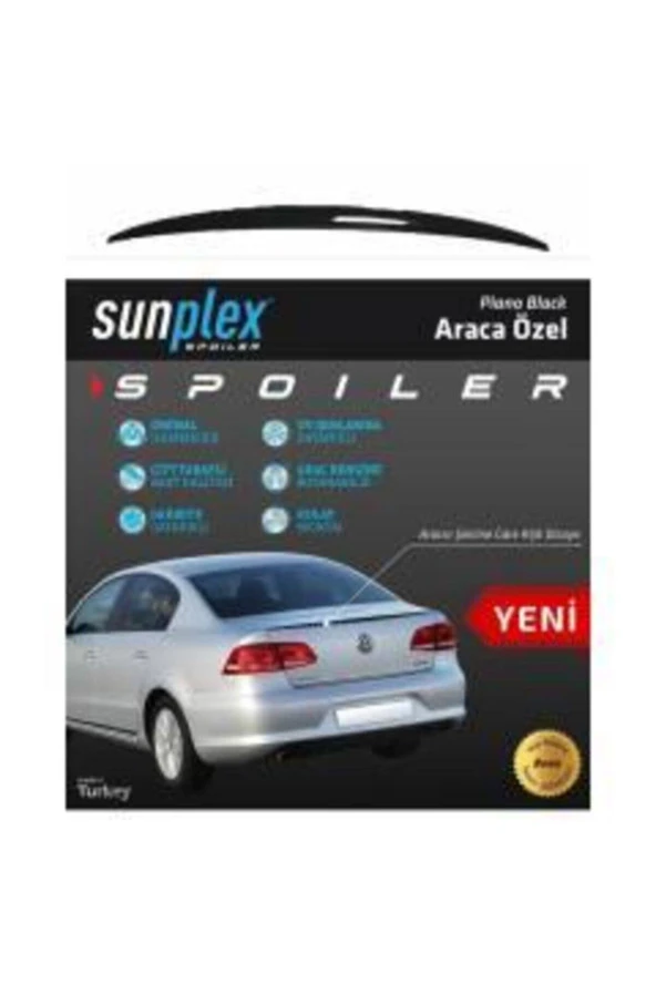 Vw Passat B7 Bagaj Üstü Spoiler Piano Black - Resim 3